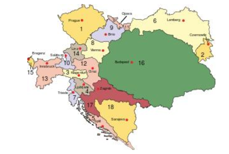 奥匈帝国解体几个国家