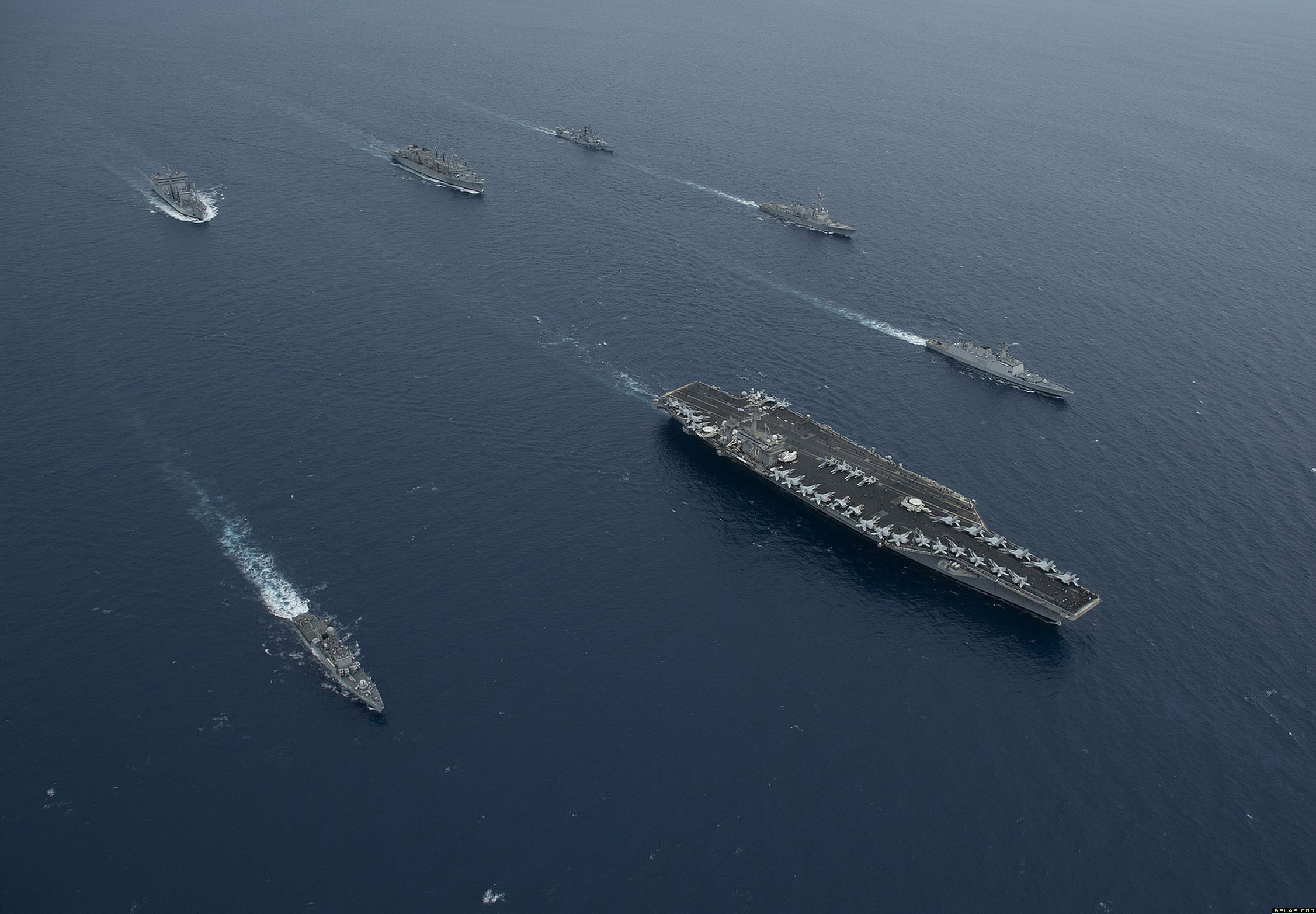 美国海军第七舰队的舰队编制
